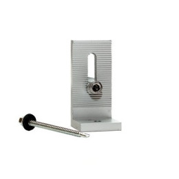 L образное крепление профиля с саморезом