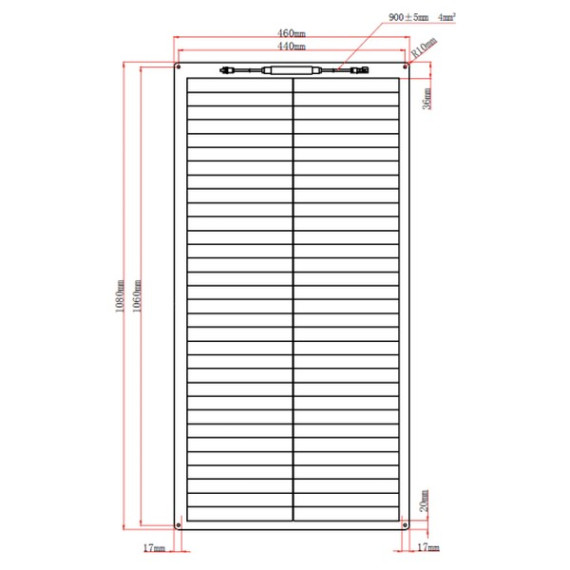 Гибкая солнечная панель Delta Tourist FX 100 Вт 12В монокристалл, изображение 2