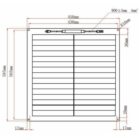 Гибкая cолнечная батарея DELTA Tourist 50В FX гибкая, изображение 2