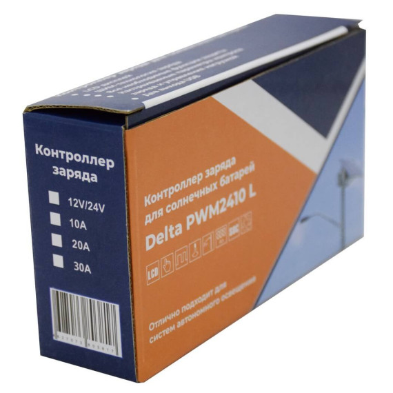 Контроллер заряда Delta PWM 2410L 10А 12/24В, изображение 5 Контроллер заряда Delta PWM 2410L 10А 12/24В, изображение 5