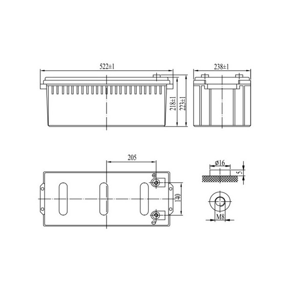 Аккумуляторная батарея Delta CGD 12200 Аккумуляторная батарея Delta CGD 12200