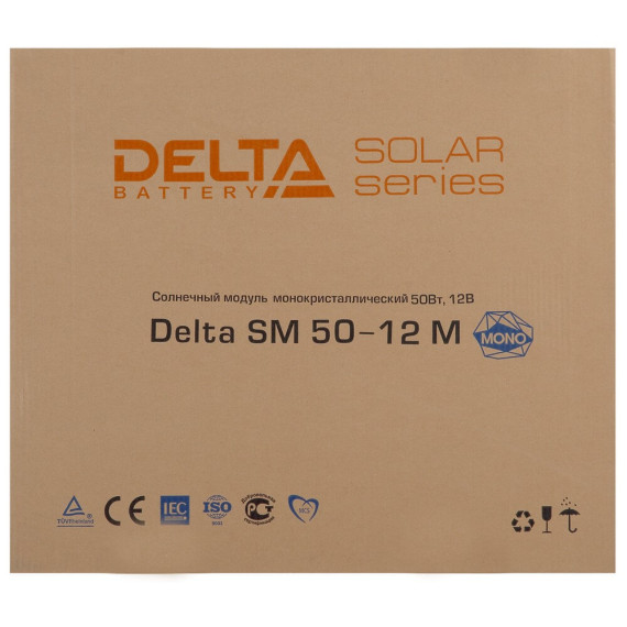 Солнечная батарея Delta SM 50-12 M 50 Вт Солнечная батарея Delta SM 50-12 M 50 Вт