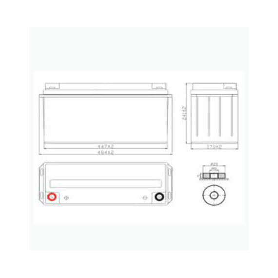 Аккумулятор DELTA DTM 12150 I (12V / 150Ah) Аккумулятор DELTA DTM 12150 I (12V / 150Ah)