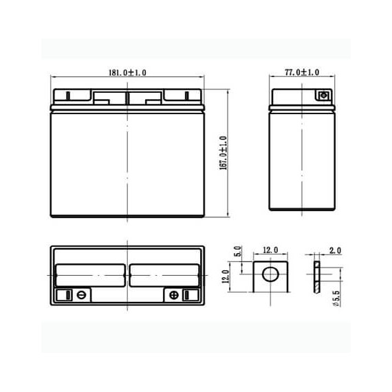 Аккумуляторная батарея DELTA DTM 1217 (12В / 17Ач)